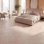 RP Chevron Dove 14 Engineered Wood Flooring Bedroom