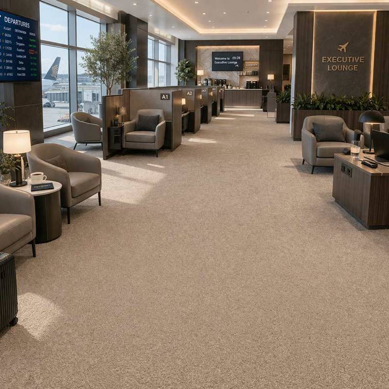 Amaryllis Carpet Tiles CRP BLT AMRS 05 Luxury Airport Executive Lounge Interior