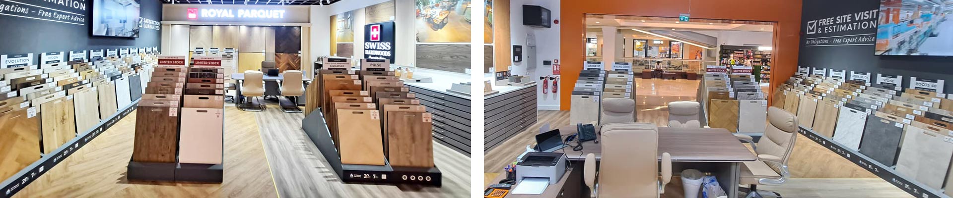 floorworld product display at oasis centre