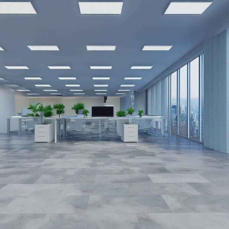Gerbür Auqa Click Stone JIN GBACST 12 Broom Finish Office Vinyl Click Tiles