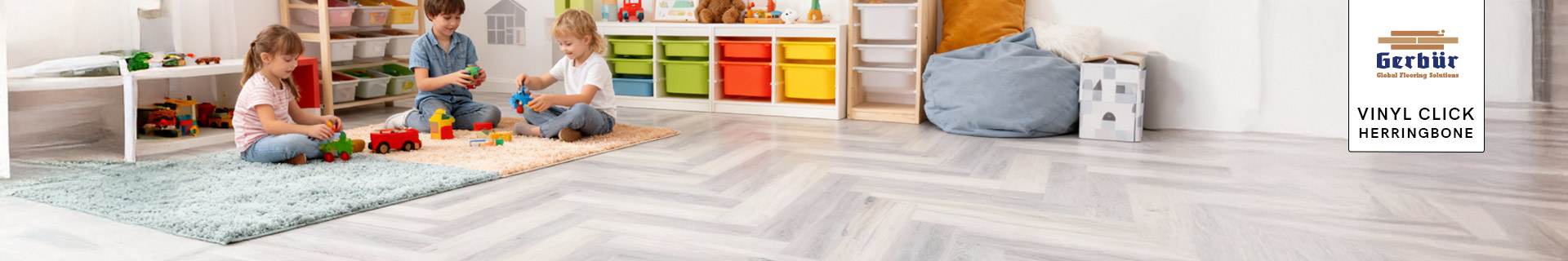 Vinyl Click Herringbone Category Banners