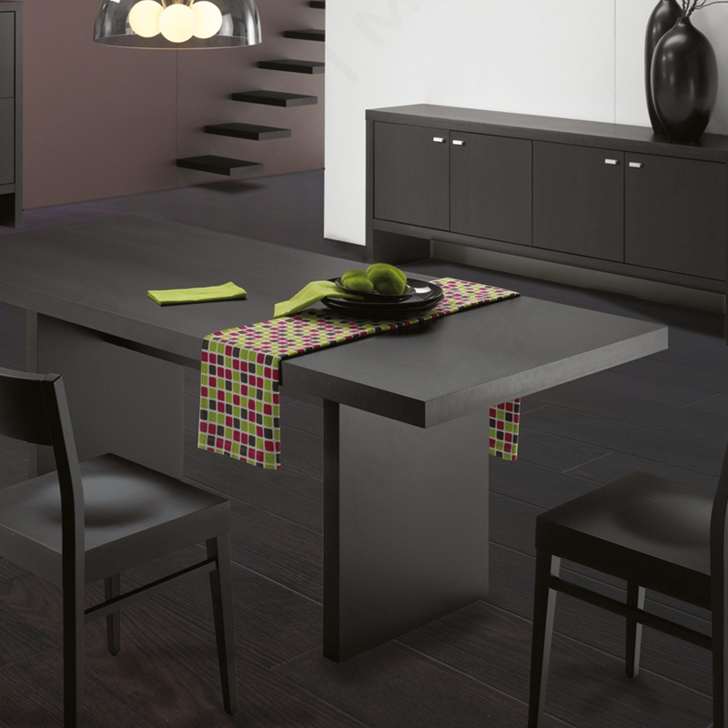 dark brown gerbur wenge laminate flooring in dining space