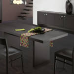dark brown gerbur wenge laminate flooring in dining space