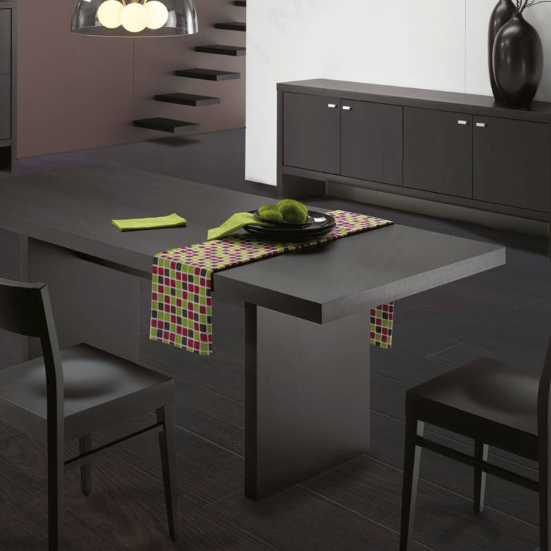 dark brown gerbur wenge laminate flooring in dining space