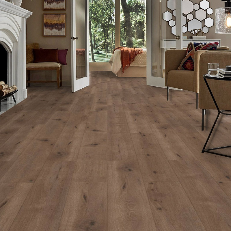 gerbur prime artisan dark oak laminate flooring in living space