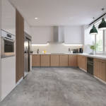 berry alloc pure tiles zinc grey vinyl click tiles in kitchen