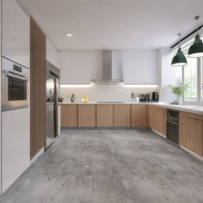 berry alloc pure tiles zinc grey vinyl click tiles in kitchen