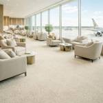 duchesse deluxe 6 wall to wall carpet in an airport