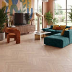 SH Biscuit 04 Engineered Eternal Herringbone Wood Flooring Familyroom