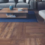 gerbur nature spice hickory luxury vinyl tile flooring in living room