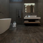 Gerbür Vision Hazelnut Gbvs 06 Vinyl Click Bathroom