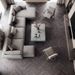 SH Black 08 Engineered Wood Flooring Chevron Familyroom Flooring