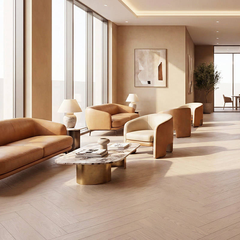 RP Herringbone Cedarstone 11 Engineered Wood Flooring Reception