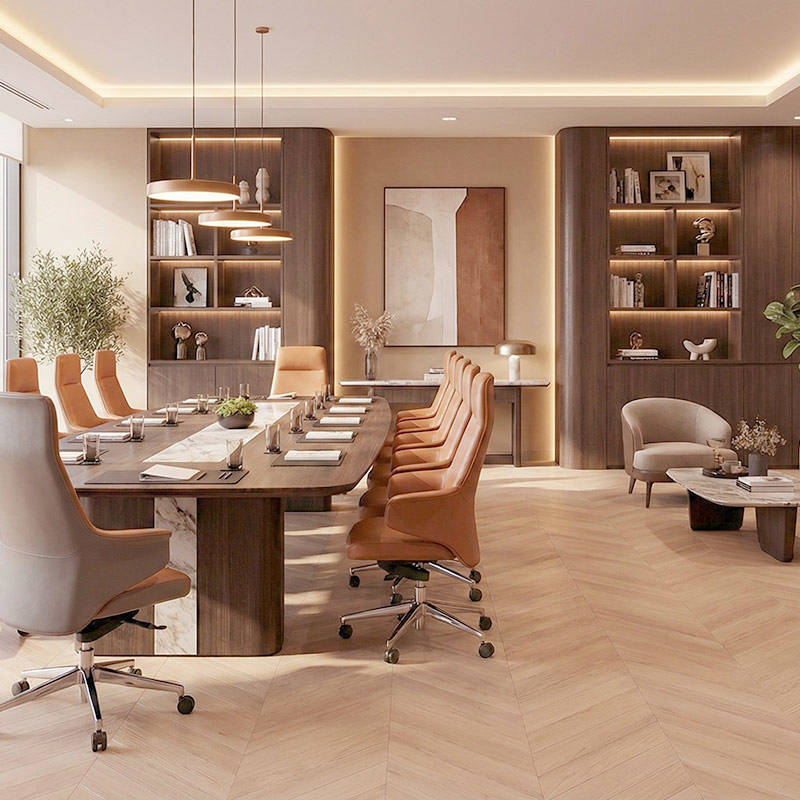 RP Chevron Heather 12 Engineered Wood Flooring Office