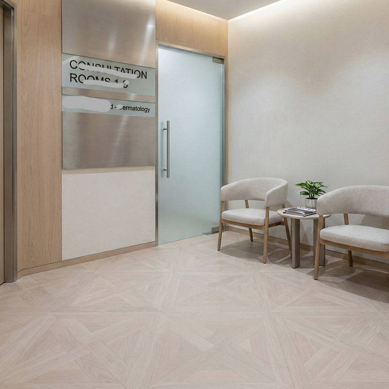 RP Chelsea Square Elegant Wave Steel 22 Clining Waiting Area Parquetry Wood Flooring