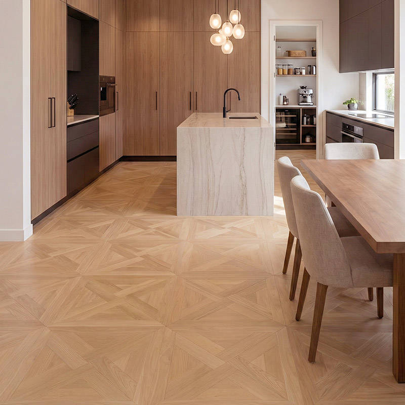 RP Chelsea Square Elegant Wave Butterscotch 19 Parquetry Wood Flooring Kitchen