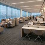 british carpet mills casini 548 carpet tiles in airport