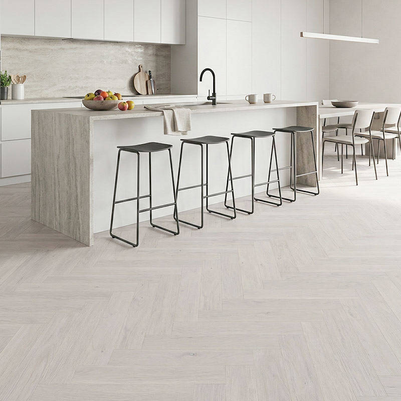 RP Boa Hybrid Herringbone Steel 22 Engineered Wood Flooring Home Kitchen Flooring