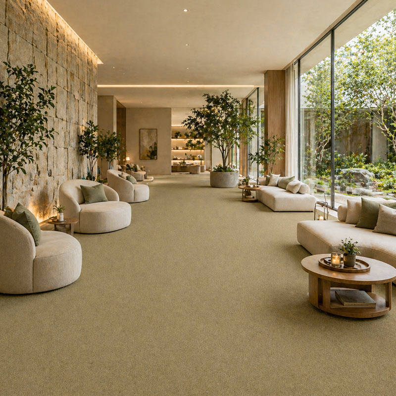 Wall To Wall Carpet BCM Savage Abundance CRP BLT SA 06 Serene Modern Lounge With Garden