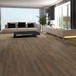 gerbur ultra medieval brown oak laminate flooring in spacious modern lounge
