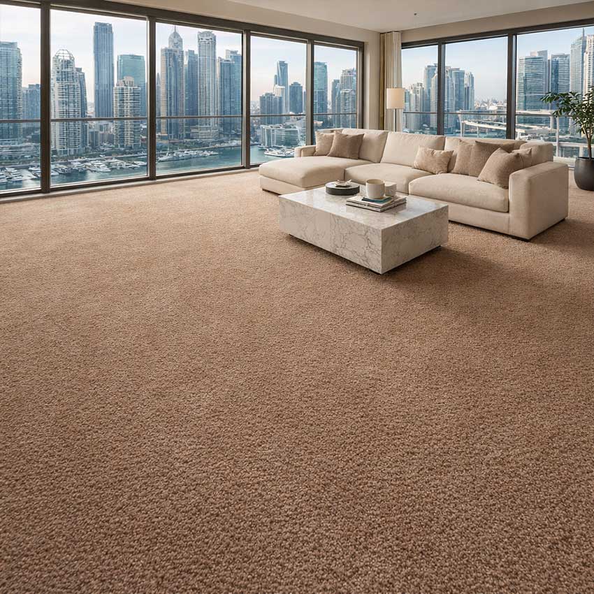 duchesse deluxe 3 wall to wall carpet in living room