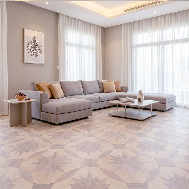 RP Chelsea Square Magnificence Ivory 06 Livingroom Parquetry Wood Flooring