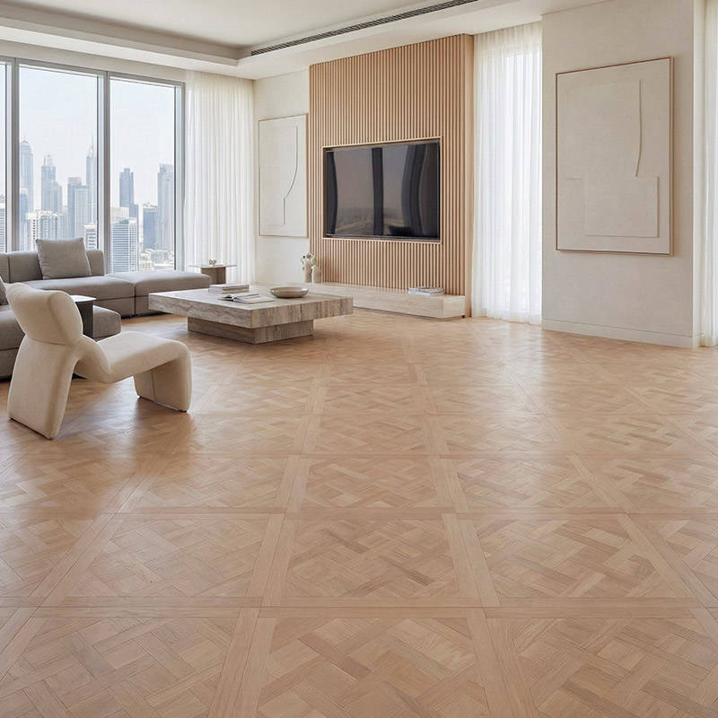 RP Chelsea Square Versailles Cedarstone 11 Parquetry Wood Flooring Livingroom