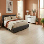 SH Cotton White Engineered Decorum Wood Flooring Bedroom