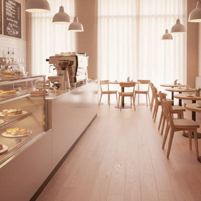 RP Bernera Supreme Cinnamon 21 Engineered Wood Flooring Coffee Shop