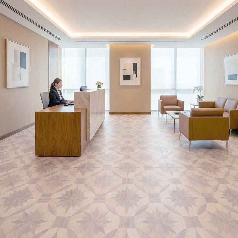 RP Chelsea Square Magnificence Ivory 06 Reception Parquetry Wood Flooring