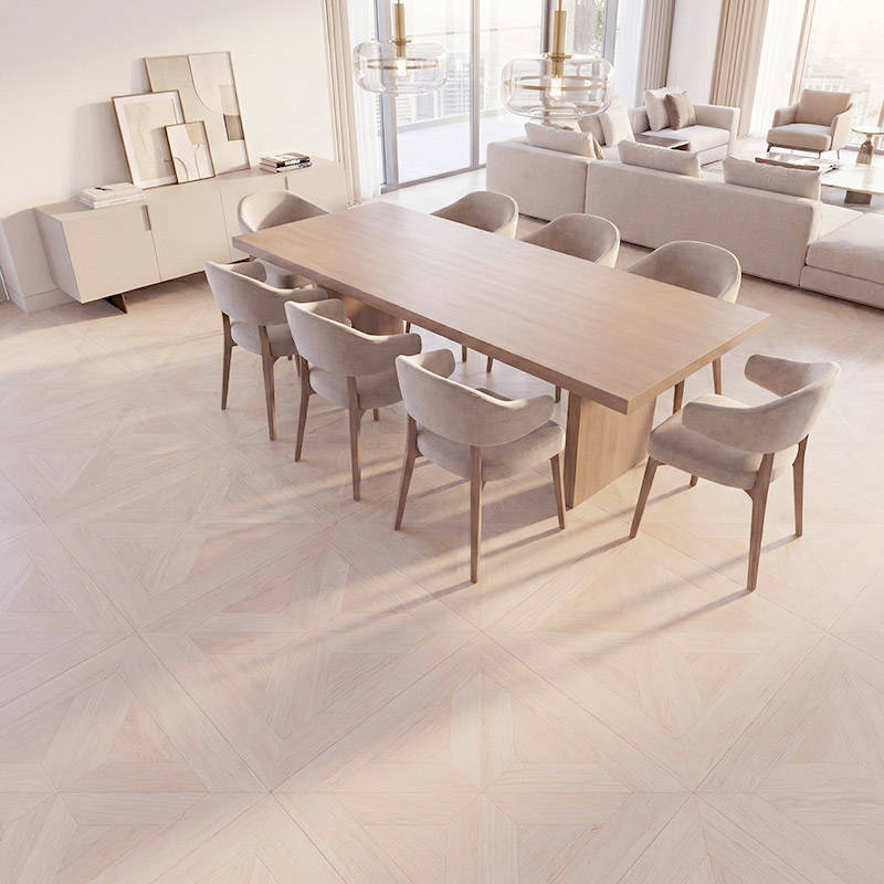 RP Chelsea Square Gilded Lines Ivory 06 Dinning Parquetry Wood Flooring