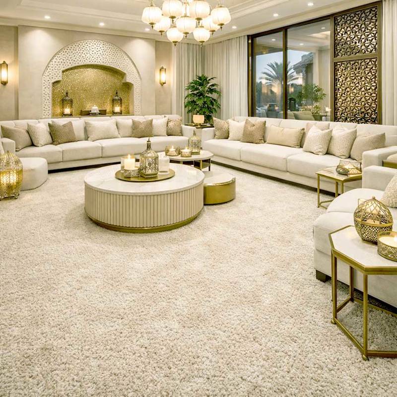 duchesse deluxe 2 wall to wall carpet in living room
