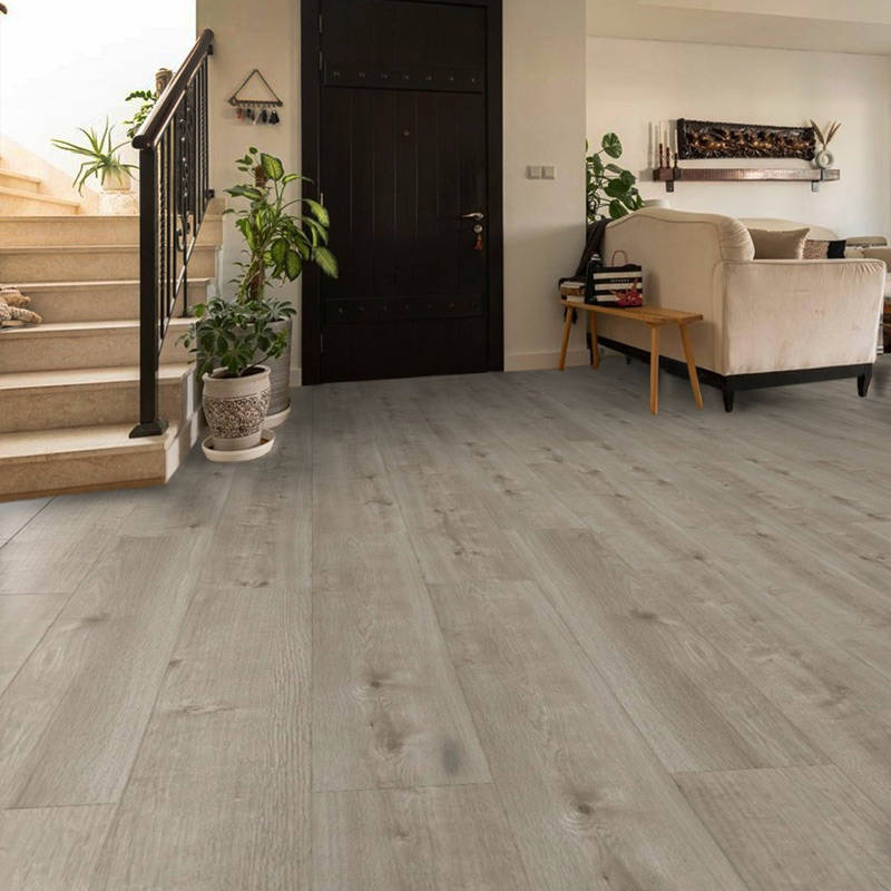 gerbur ultra mountain grey oak laminate floor in lounge