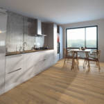 gerbur ultra urban oak laminate floor in kitchen 