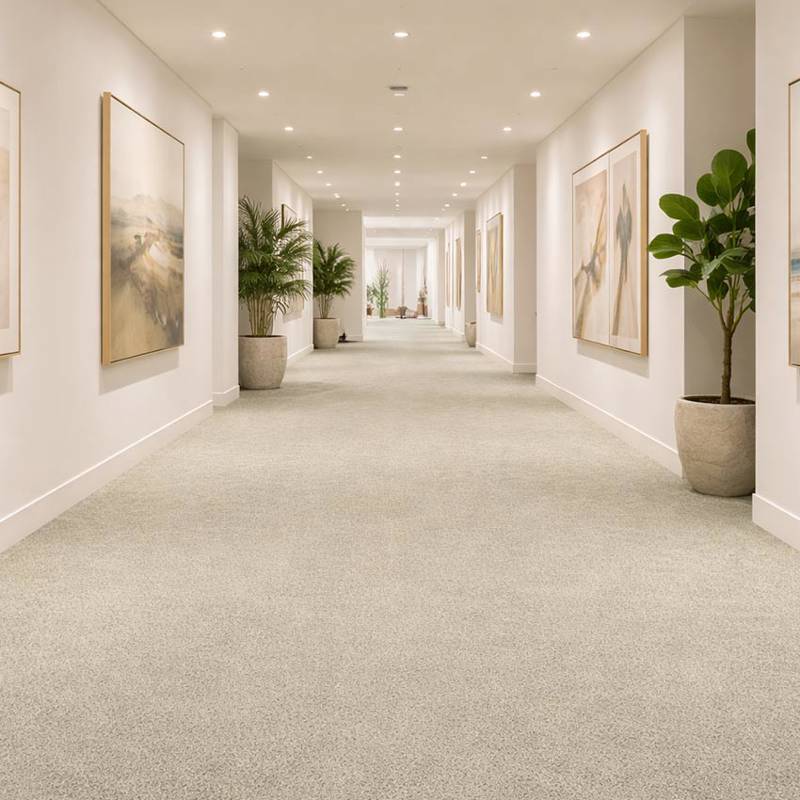 duchesse deluxe 8 wall to wall carpet in hotel hallway