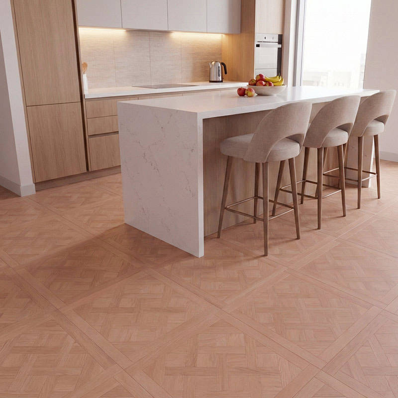 RP Chelsea Square Versailles Cinnamon 21 Parquetry Wood Flooring Cafe Dinning Kitchen