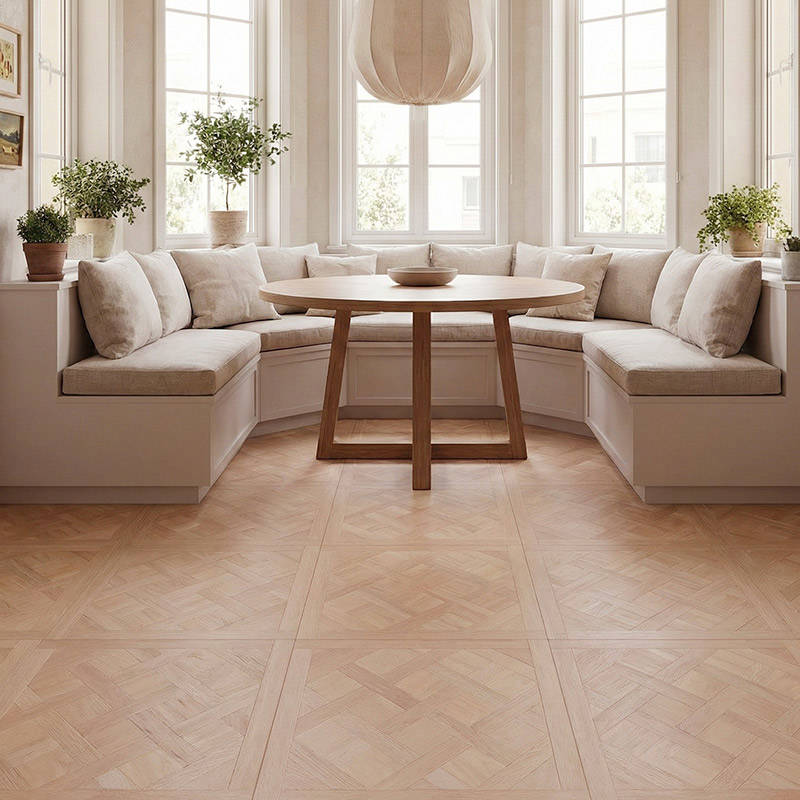RP Chelsea Square Versailles Cedarstone 11 Parquetry Wood Flooring Dinning Bay