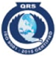 blue and white qrs logo