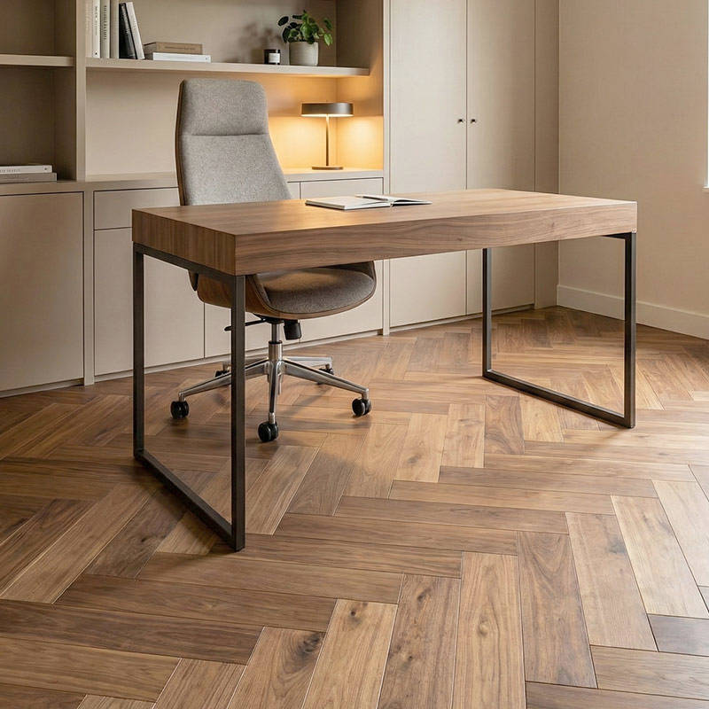 RP Natural Walnut Herringbone 05 Home Office