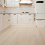 white oak gerbur wagner laminate flooring in kitchen