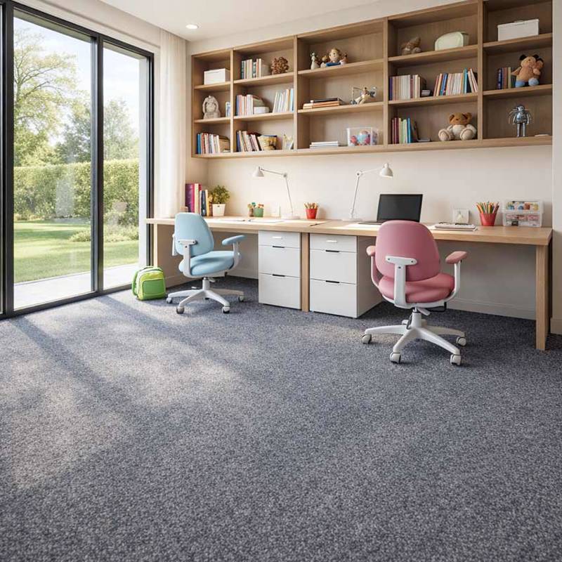Wall To Wall Carpet For Bright And Spacious Children Study Room CRP BEAUL JAIP 05