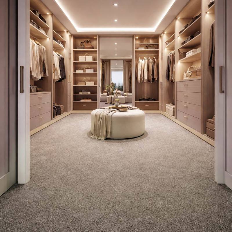 Wall To Wall Carpet For Luxurious Walk In Dressing Room Design CRP BEAUL JAIP 03