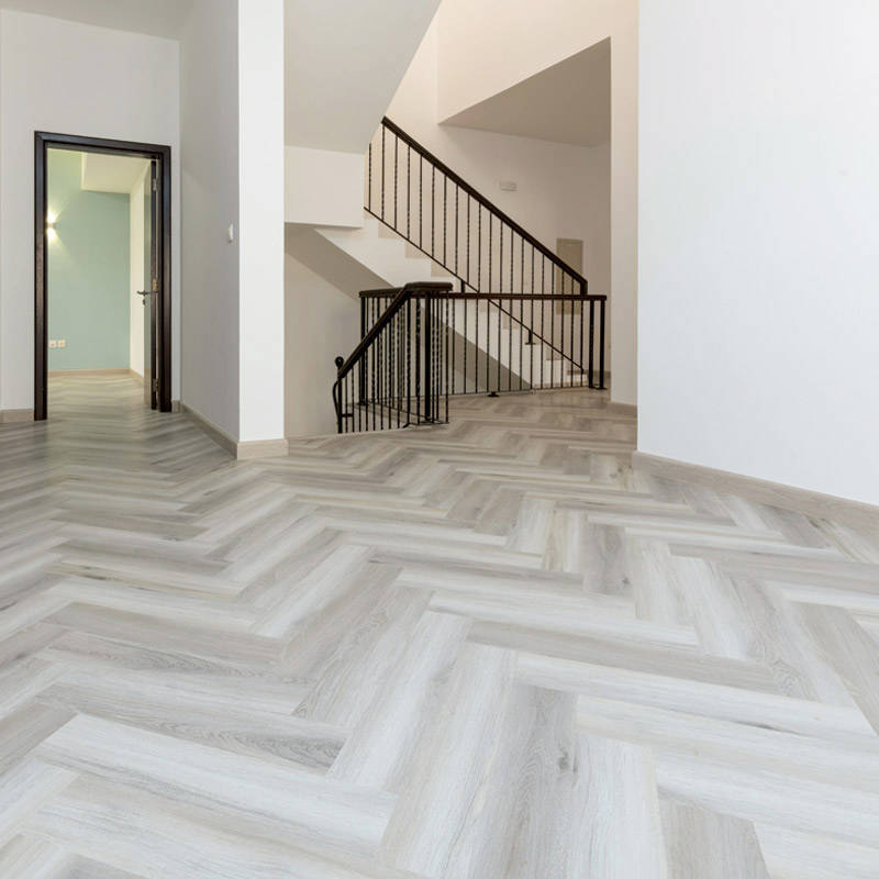 Soft Classic Oak Vinyl Click Herringbone Common Area