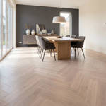 royal parquet classic chalked oak parquet herringbone flooring in boardroom