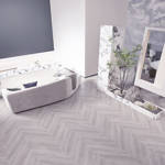 Gerbur Vinyl Click Herrigbone GB SIG HRB 02 Soft Pebble Living Room Vinyl Click Flooring