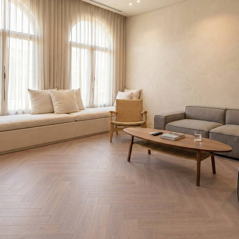RP Boa Hybrid Herringbone Engineered Wood Flooring Living Room Engineered Wood Flooring