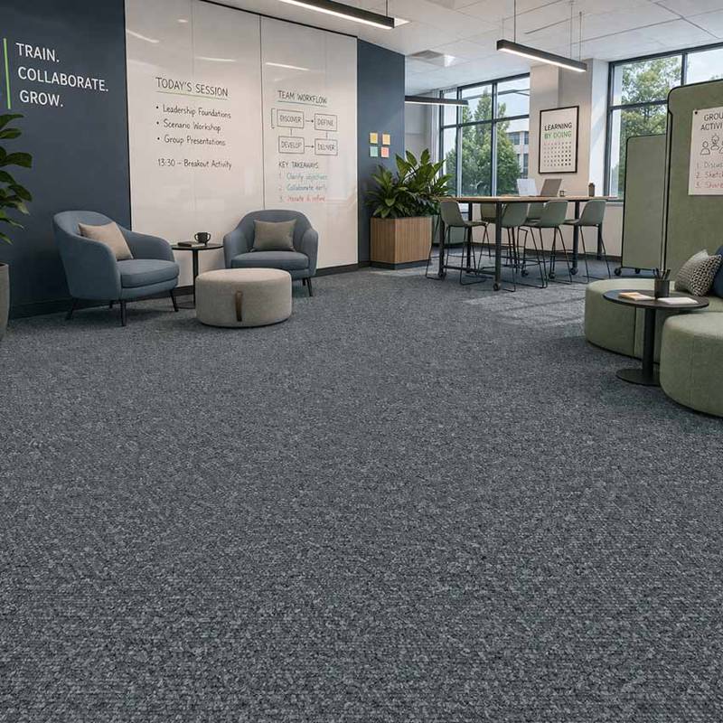 Shark 980 Carpet Tiles Modern Corporate Breakout Space Interior
