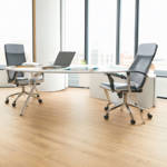 gerbur ultra natural blond oak laminate flooring in office space