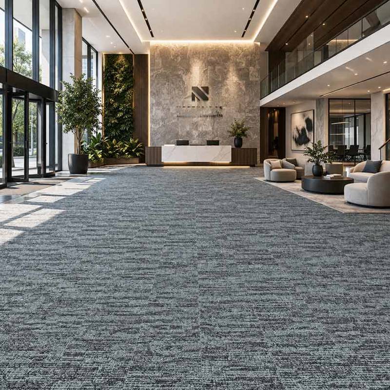 Viper 559 Carpet Tiles Corporate Lobby With Natural Light
