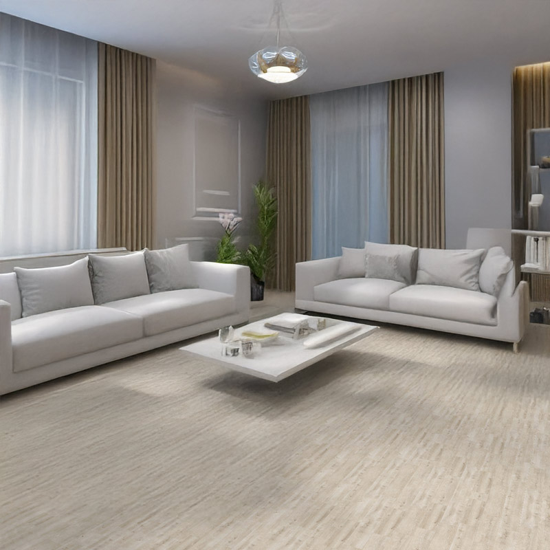 gerbur ultra warm white oak laminate flooring in lounge